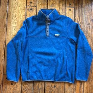 LL Bean Fleece Pullover Size M